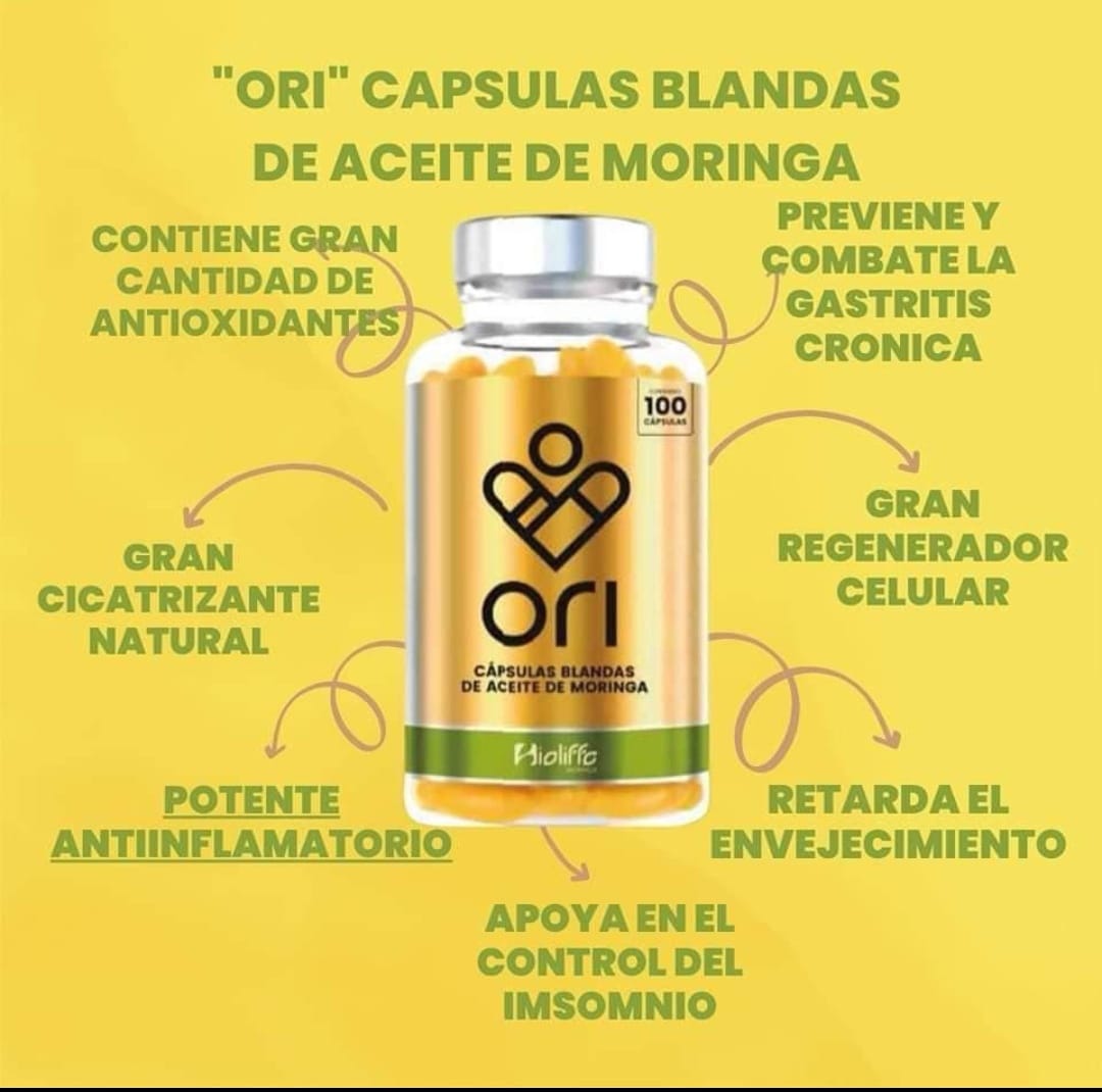 ORI (CAPSULAS BLANDAS DE ACEITE DE MORINGA )